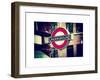 The Underground - Subway Station Sign - London - UK - England - United Kingdom - Europe-Philippe Hugonnard-Framed Art Print