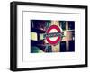 The Underground - Subway Station Sign - London - UK - England - United Kingdom - Europe-Philippe Hugonnard-Framed Art Print