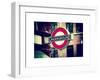 The Underground - Subway Station Sign - London - UK - England - United Kingdom - Europe-Philippe Hugonnard-Framed Art Print