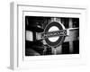 The Underground - Subway Station Sign - London - UK - England - United Kingdom - Europe-Philippe Hugonnard-Framed Art Print