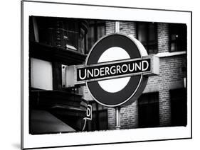 The Underground - Subway Station Sign - London - UK - England - United Kingdom - Europe-Philippe Hugonnard-Mounted Art Print