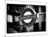 The Underground - Subway Station Sign - London - UK - England - United Kingdom - Europe-Philippe Hugonnard-Mounted Art Print