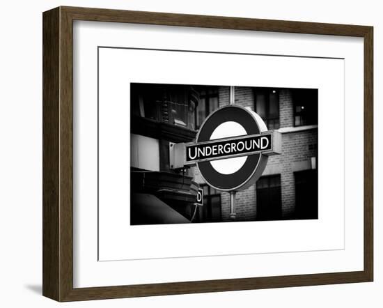 The Underground - Subway Station Sign - London - UK - England - United Kingdom - Europe-Philippe Hugonnard-Framed Art Print