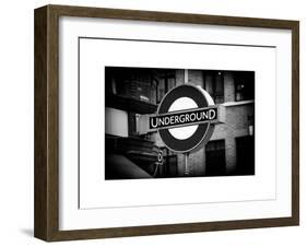 The Underground - Subway Station Sign - London - UK - England - United Kingdom - Europe-Philippe Hugonnard-Framed Art Print