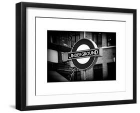 The Underground - Subway Station Sign - London - UK - England - United Kingdom - Europe-Philippe Hugonnard-Framed Art Print