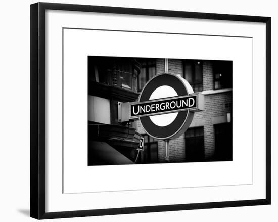 The Underground - Subway Station Sign - London - UK - England - United Kingdom - Europe-Philippe Hugonnard-Framed Art Print