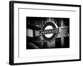 The Underground - Subway Station Sign - London - UK - England - United Kingdom - Europe-Philippe Hugonnard-Framed Art Print