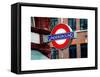 The Underground - Subway Station Sign - London - UK - England - United Kingdom - Europe-Philippe Hugonnard-Framed Stretched Canvas