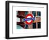 The Underground - Subway Station Sign - London - UK - England - United Kingdom - Europe-Philippe Hugonnard-Framed Art Print