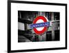 The Underground - Subway Station Sign - London - UK - England - United Kingdom - Europe-Philippe Hugonnard-Framed Art Print