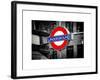 The Underground - Subway Station Sign - London - UK - England - United Kingdom - Europe-Philippe Hugonnard-Framed Art Print