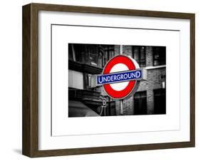 The Underground - Subway Station Sign - London - UK - England - United Kingdom - Europe-Philippe Hugonnard-Framed Art Print