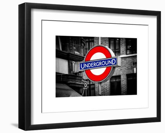 The Underground - Subway Station Sign - London - UK - England - United Kingdom - Europe-Philippe Hugonnard-Framed Art Print