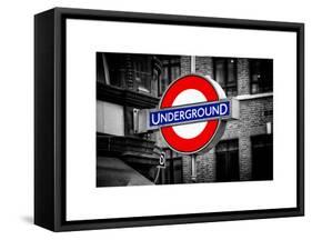 The Underground - Subway Station Sign - London - UK - England - United Kingdom - Europe-Philippe Hugonnard-Framed Stretched Canvas