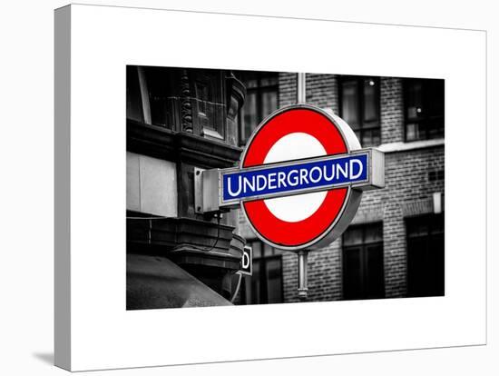 The Underground - Subway Station Sign - London - UK - England - United Kingdom - Europe-Philippe Hugonnard-Stretched Canvas