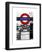 The Underground - Subway Station Sign - London - UK - England - United Kingdom - Europe-Philippe Hugonnard-Framed Art Print