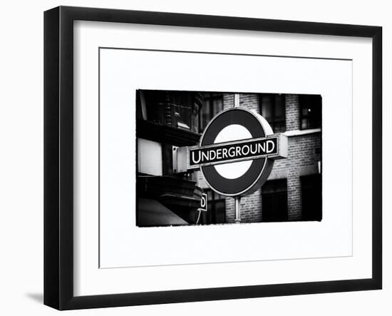 The Underground - Subway Station Sign - London - UK - England - United Kingdom - Europe-Philippe Hugonnard-Framed Art Print