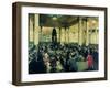 The Underwriting Room at Lloyds (Oil on Canvas)-Terence Cuneo-Framed Giclee Print