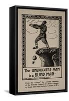 The Uneducated Man Is a Blind Man Postcard-null-Framed Stretched Canvas