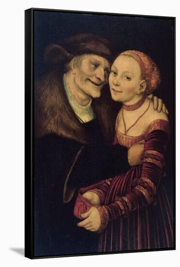 The Unequal Couple-Lucas Cranach the Elder-Framed Stretched Canvas