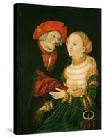 The Unequal Couple-Lucas Cranach the Elder-Stretched Canvas