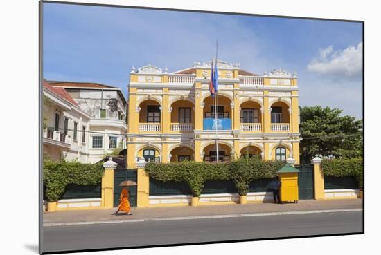 The UNESCO Headquarters in an Old Colonial Building, Phnom Penh, Cambodia-null-Mounted Giclee Print