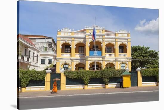 The UNESCO Headquarters in an Old Colonial Building, Phnom Penh, Cambodia-null-Stretched Canvas