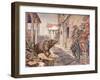 'The Unexpected Encounter', 1902-Patten Wilson-Framed Giclee Print