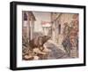 'The Unexpected Encounter', 1902-Patten Wilson-Framed Giclee Print