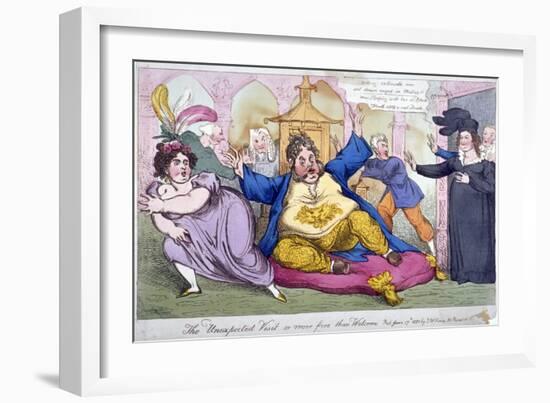 The Unexpected Visit or More Free Than Welcome, 1820-William Heath-Framed Giclee Print