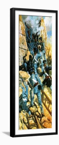 The Unfinished Revolution: the Scourge of Mexico. Mexico City Falls to the Americans in 1847.-Gerry Embleton-Framed Premium Giclee Print