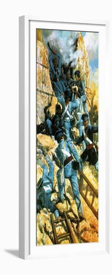 The Unfinished Revolution: the Scourge of Mexico. Mexico City Falls to the Americans in 1847.-Gerry Embleton-Framed Premium Giclee Print