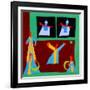 The unforgettable dance, 1998, (oil on linen)-Cristina Rodriguez-Framed Giclee Print