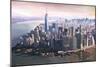 The unforgettable Skyline of New York Manhattan-Markus Bleichner-Mounted Premium Giclee Print