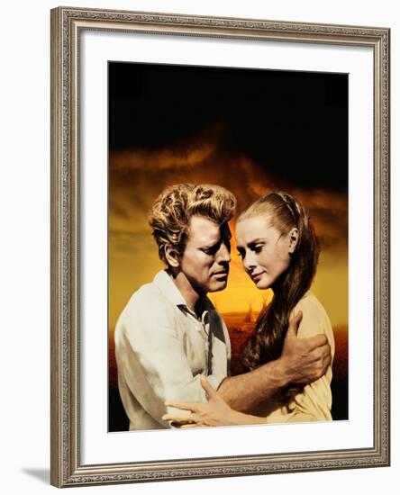 The Unforgiven, Burt Lancaster, Audrey Hepburn, 1960-null-Framed Photo