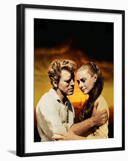 The Unforgiven, Burt Lancaster, Audrey Hepburn, 1960-null-Framed Photo