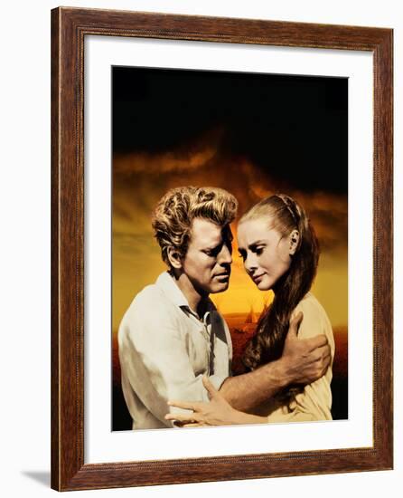 The Unforgiven, Burt Lancaster, Audrey Hepburn, 1960-null-Framed Photo