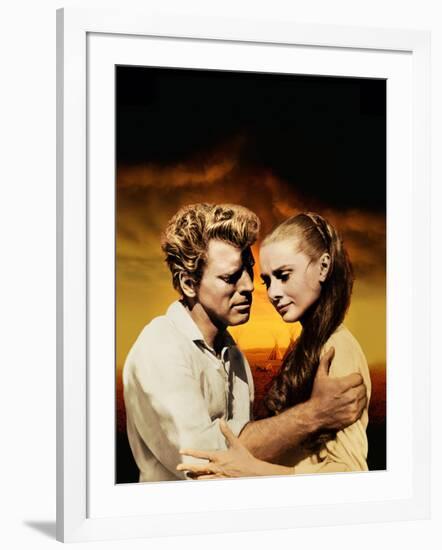 The Unforgiven, Burt Lancaster, Audrey Hepburn, 1960-null-Framed Photo