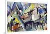 The Unfortunate Land of Tyrol, 1913-Franz Marc-Framed Giclee Print