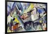 The Unfortunate Land of Tyrol, 1913-Franz Marc-Framed Giclee Print