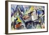 The Unfortunate Land of Tyrol, 1913-Franz Marc-Framed Giclee Print