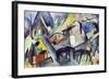 The Unfortunate Land of Tyrol, 1913-Franz Marc-Framed Giclee Print