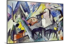 The Unfortunate Land of Tyrol, 1913-Franz Marc-Mounted Giclee Print