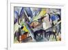 The Unfortunate Land of Tyrol, 1913-Franz Marc-Framed Giclee Print