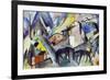 The Unfortunate Land of Tyrol, 1913-Franz Marc-Framed Giclee Print