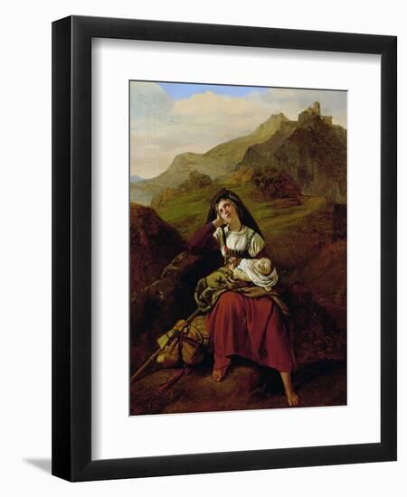 The Unhappy Mother, 1834-Louis Leopold Robert-Framed Giclee Print