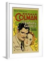 THE UNHOLY GARDEN, from left: Ronald Colman, Fay Wray, 1931.-null-Framed Art Print