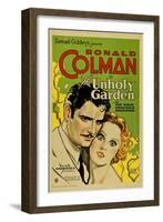 THE UNHOLY GARDEN, from left: Ronald Colman, Fay Wray, 1931.-null-Framed Art Print