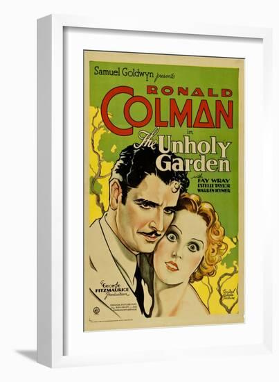 THE UNHOLY GARDEN, from left: Ronald Colman, Fay Wray, 1931.-null-Framed Art Print