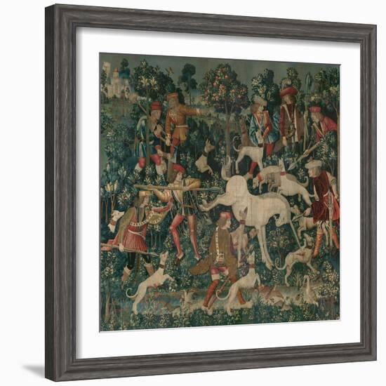 The Unicorn Defends Itself, c.1500-Netherlandish School-Framed Giclee Print